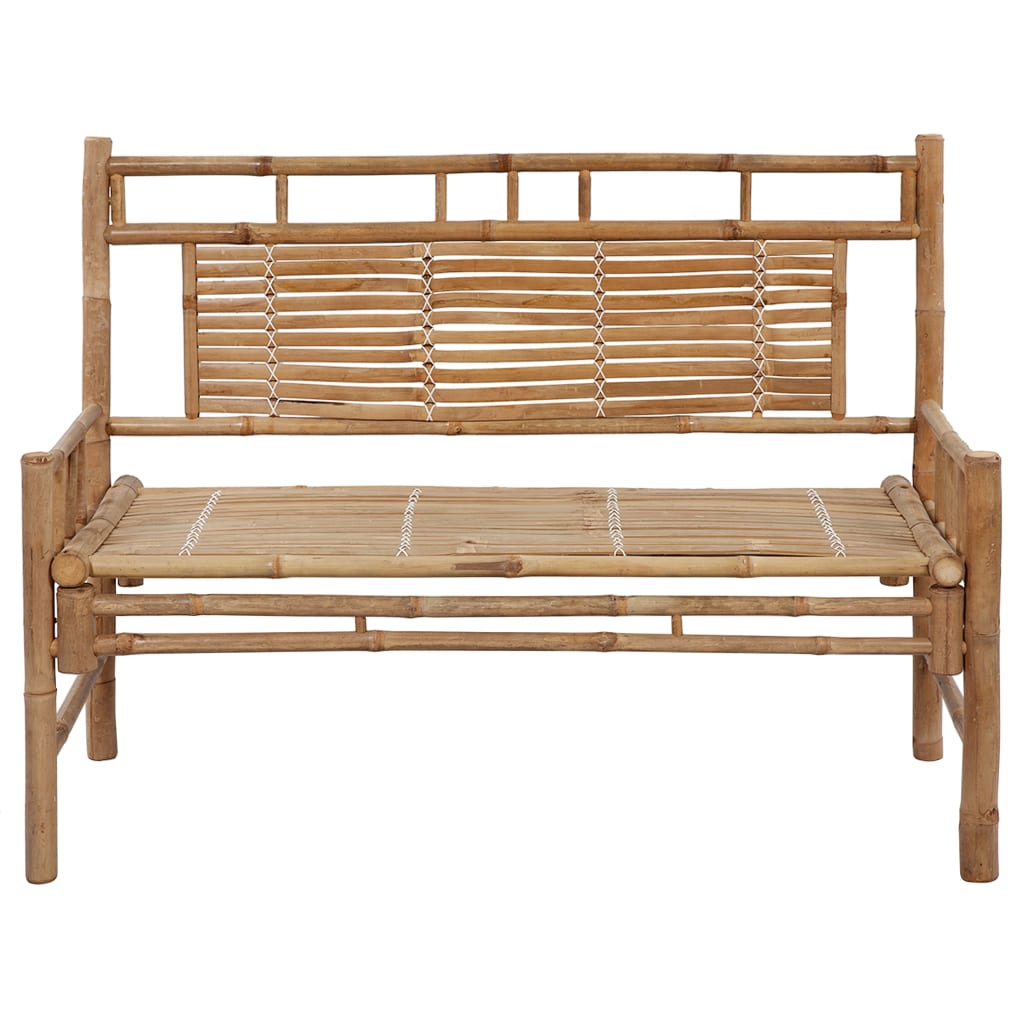 vidaXL Patio Bench with Cushion 47.2'' Bamboo