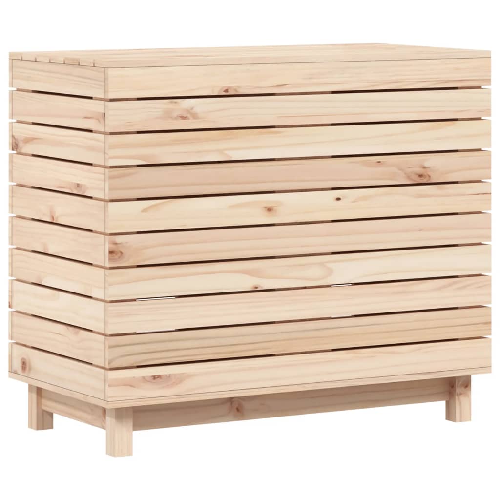 vidaXL Laundry Basket 34.8"x17.3"x29.9" Solid Wood Pine