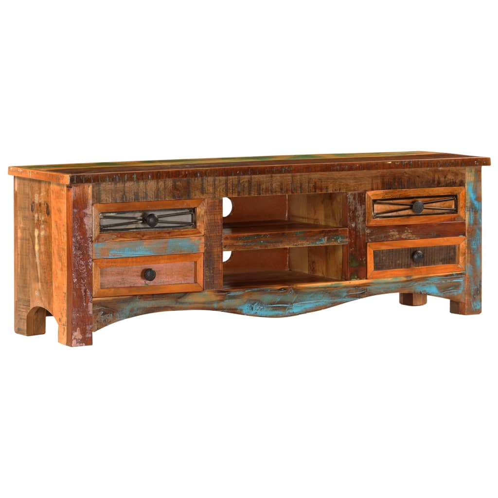 vidaXL TV Stand 47.2"x11.8"x15.7" Solid Wood Reclaimed