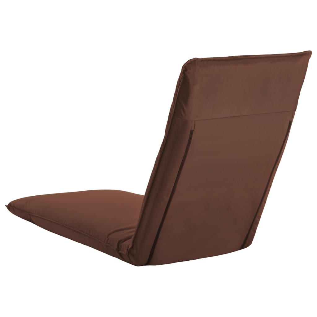 vidaXL Foldable Sunlounger Oxford Fabric Brown