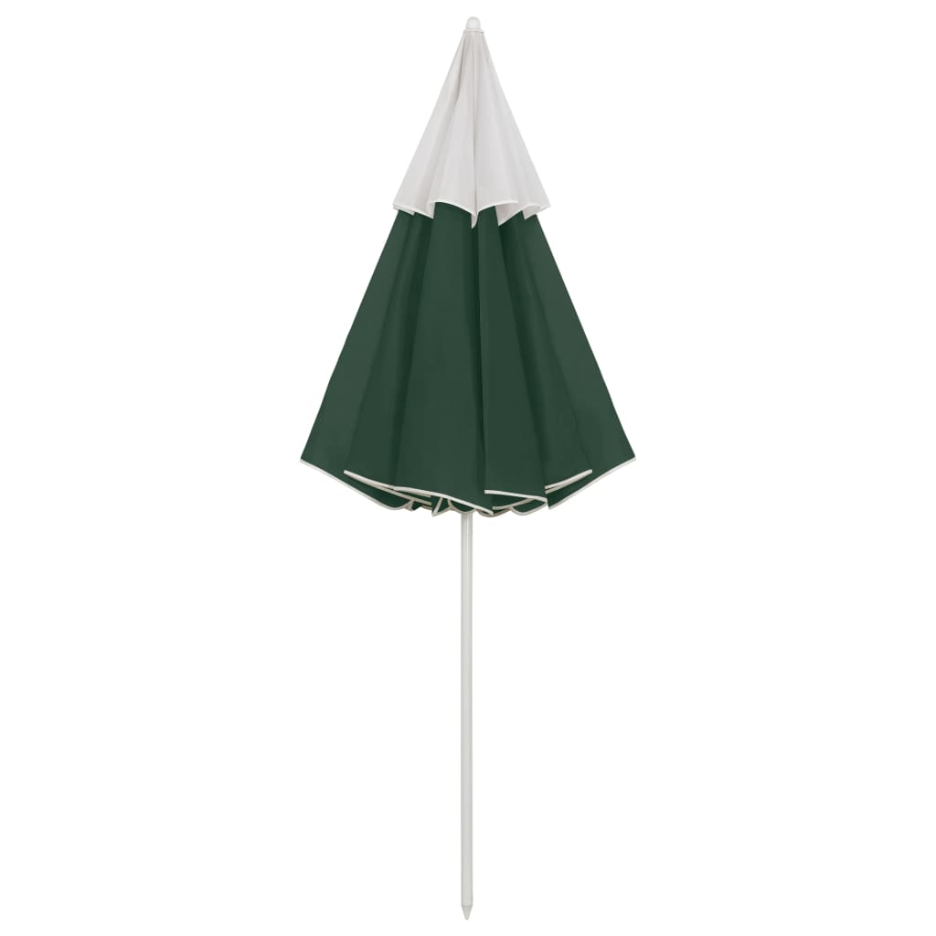 vidaXL Beach Parasol Green 118.1"