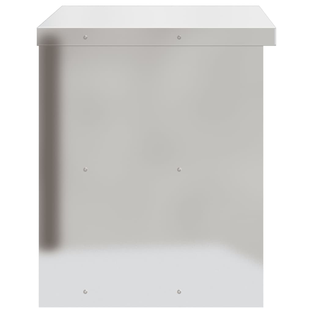 vidaXL Kitchen Wall Cabinet with Sliding Doors Stainless Steel