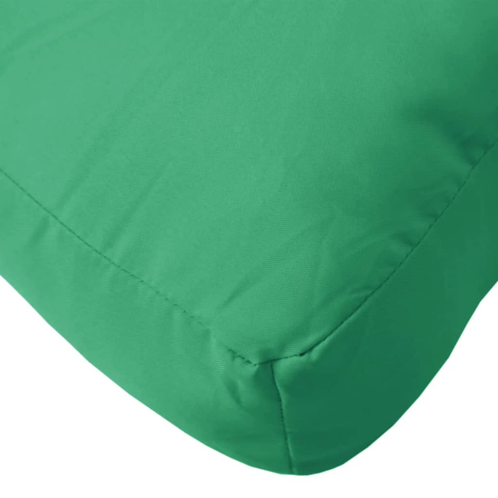 vidaXL Pallet Cushion Green 19.7"x15.7"x4.7" Fabric