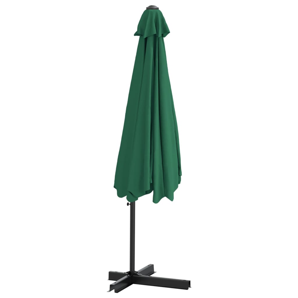 vidaXL Outdoor Parasol with Steel Pole 118.1" Green