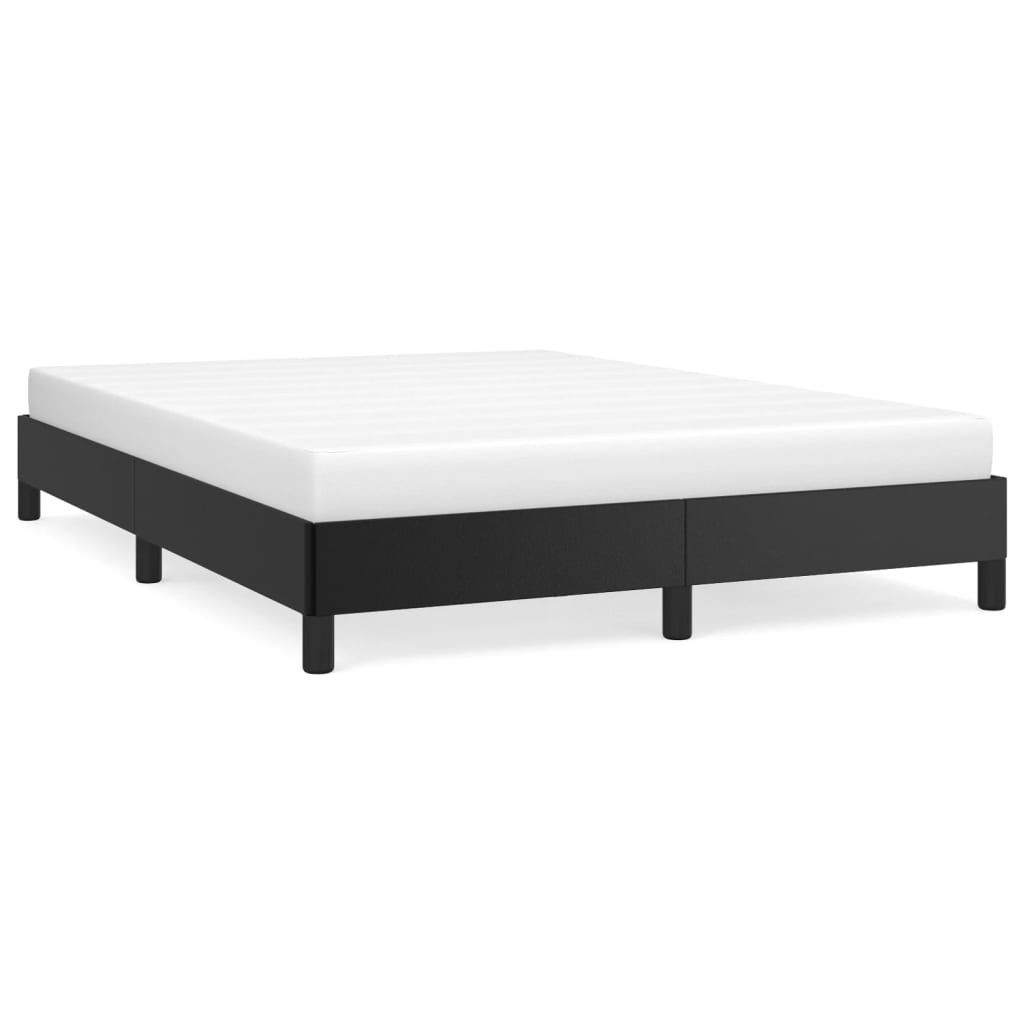 vidaXL Bed Frame Black 53.9"x74.8" Full Faux Leather