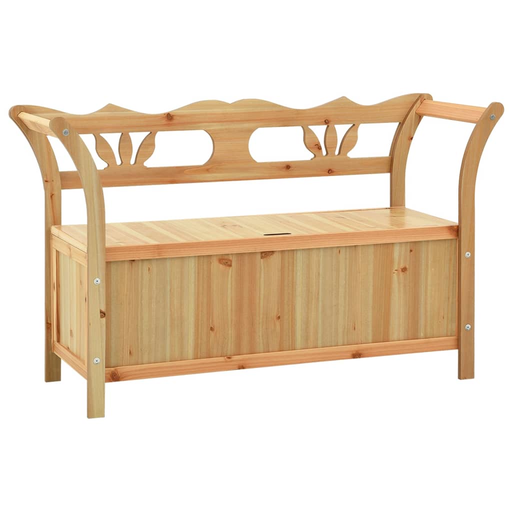 vidaXL Bench 42.1"x17.7"x29.7" Solid Wood Fir