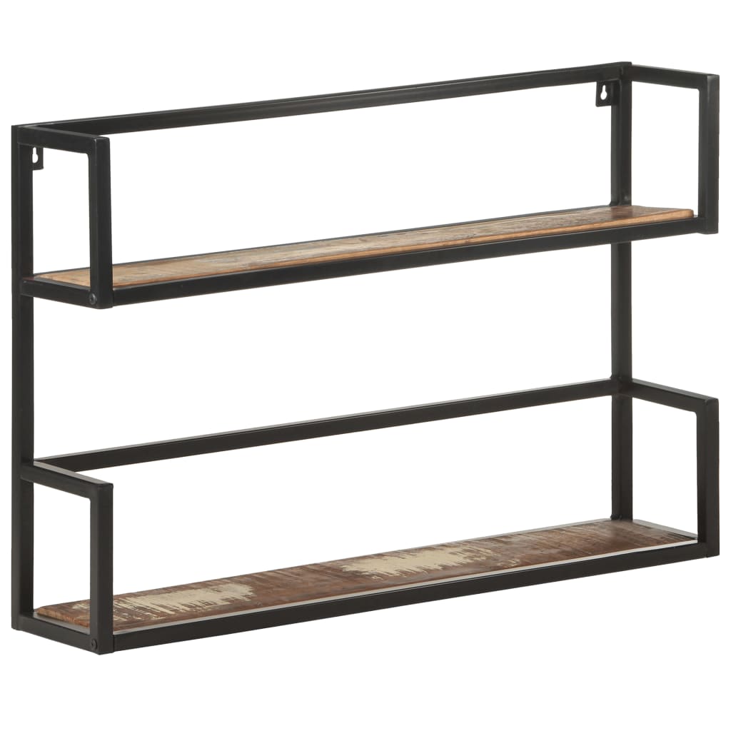 vidaXL Wall Shelf 35.4"x7.9"x23.6" Solid Reclaimed Wood