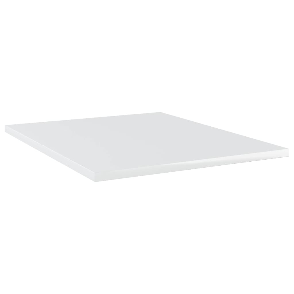 vidaXL Bookshelf Boards 8 pcs High Gloss White 15.7"x19.7"x0.6" Engineered Wood