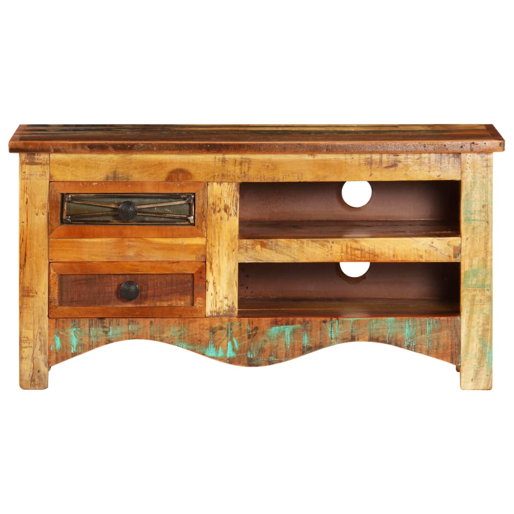 vidaXL TV Stand 31.5"x11.8"x15.7" Solid Wood Reclaimed