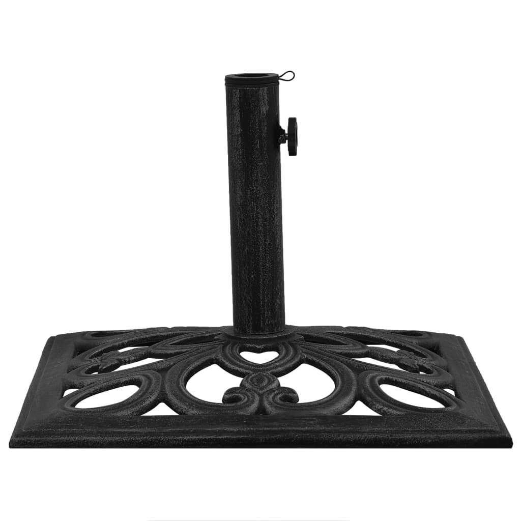 vidaXL Umbrella Base Black 18.5"x18.5"x13" Cast Iron