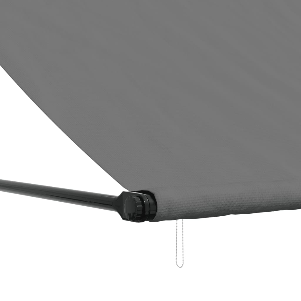 vidaXL Retractable Awning Anthracite 118.1"x59.1" Fabric and Steel