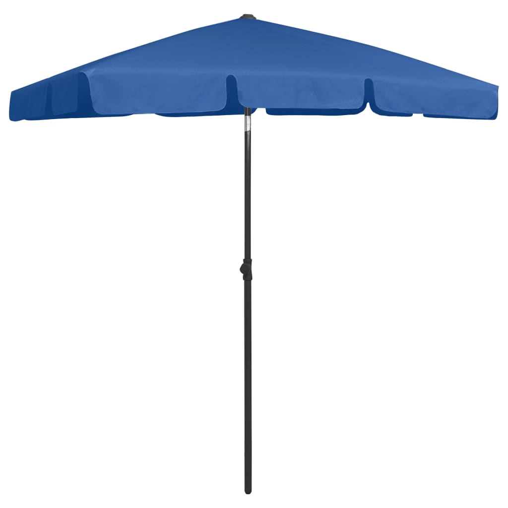 vidaXL Beach Parasol Azure Blue 70.9"x47.2"