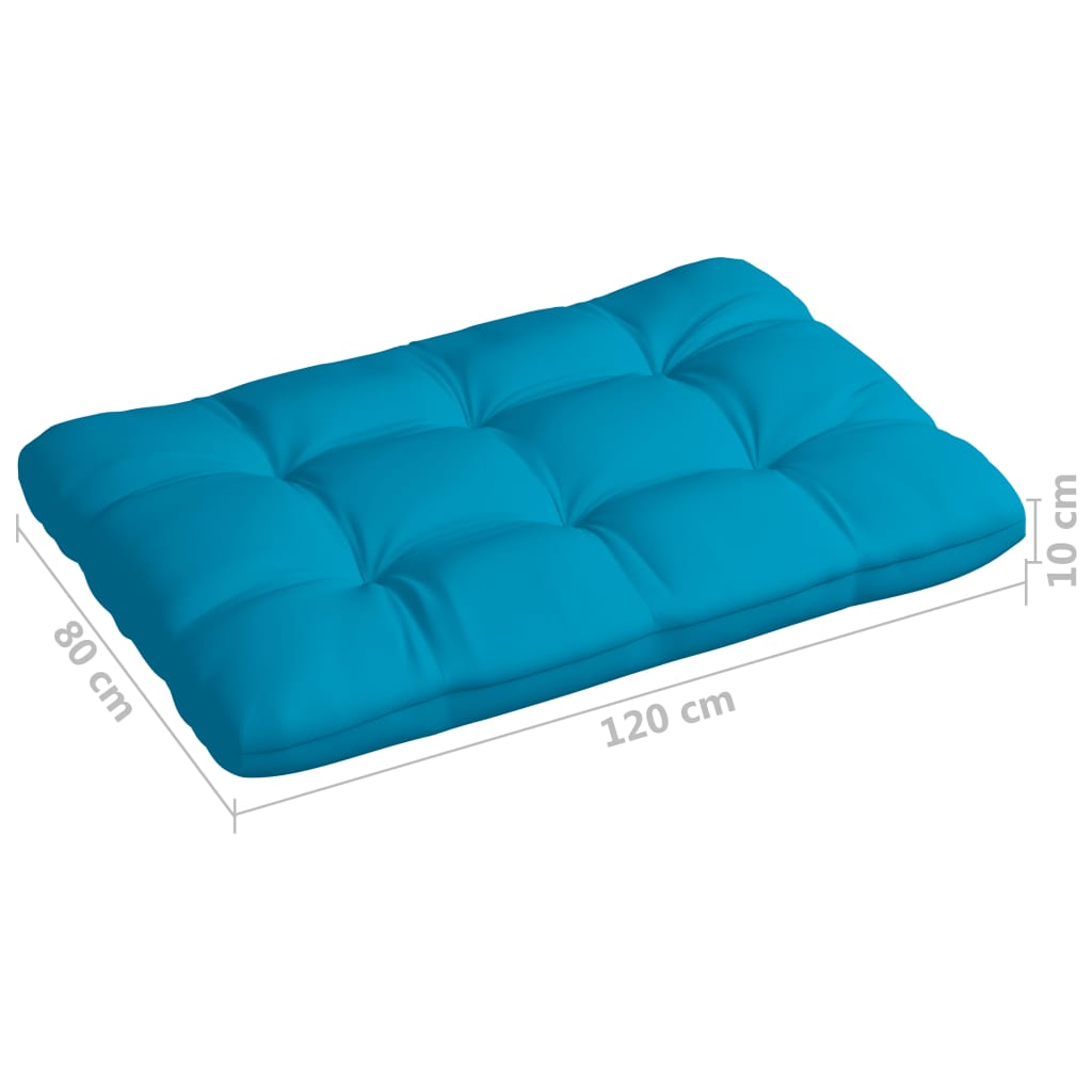 vidaXL Pallet Sofa Cushions 7 pcs Blue