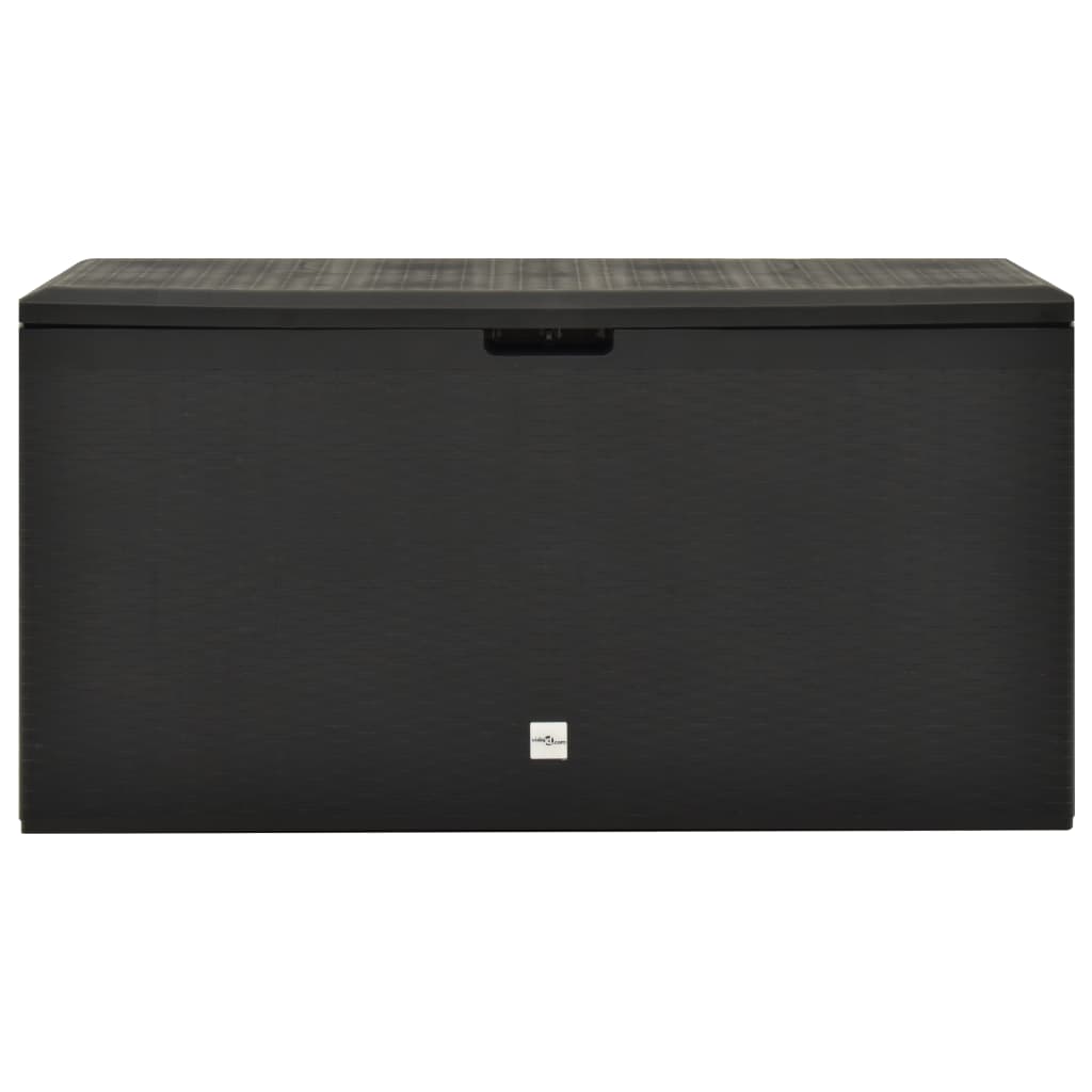 vidaXL Patio Storage Box Anthracite 44.9"x18.5"x23.6"