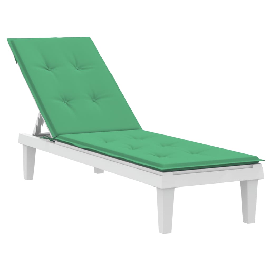 vidaXL Deck Chair Cushion Green (29.5"+41.3")x19.7"x1.6"