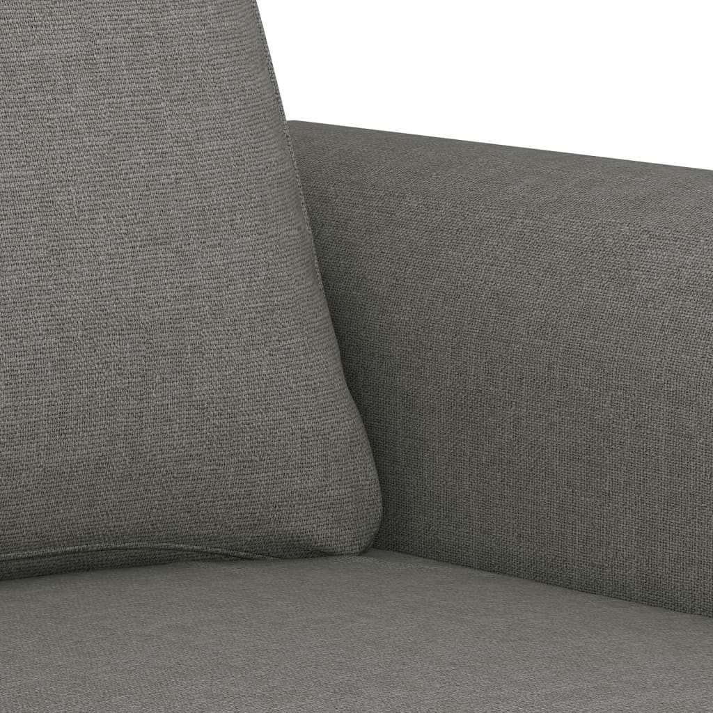 vidaXL 3-Seater Sofa Dark Gray 70.9" Fabric