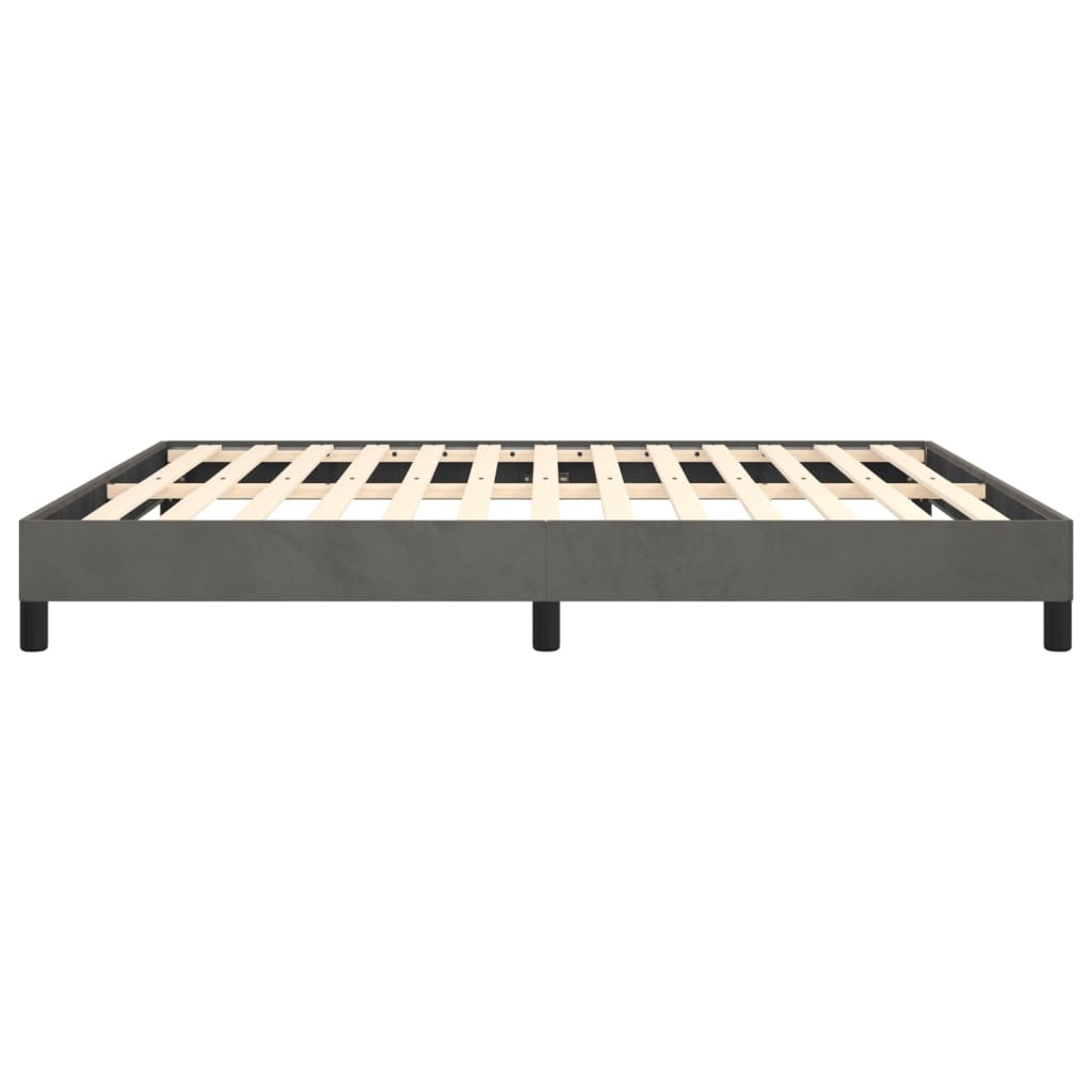 vidaXL Bed Frame Dark Gray 76"x79.9" King Velvet