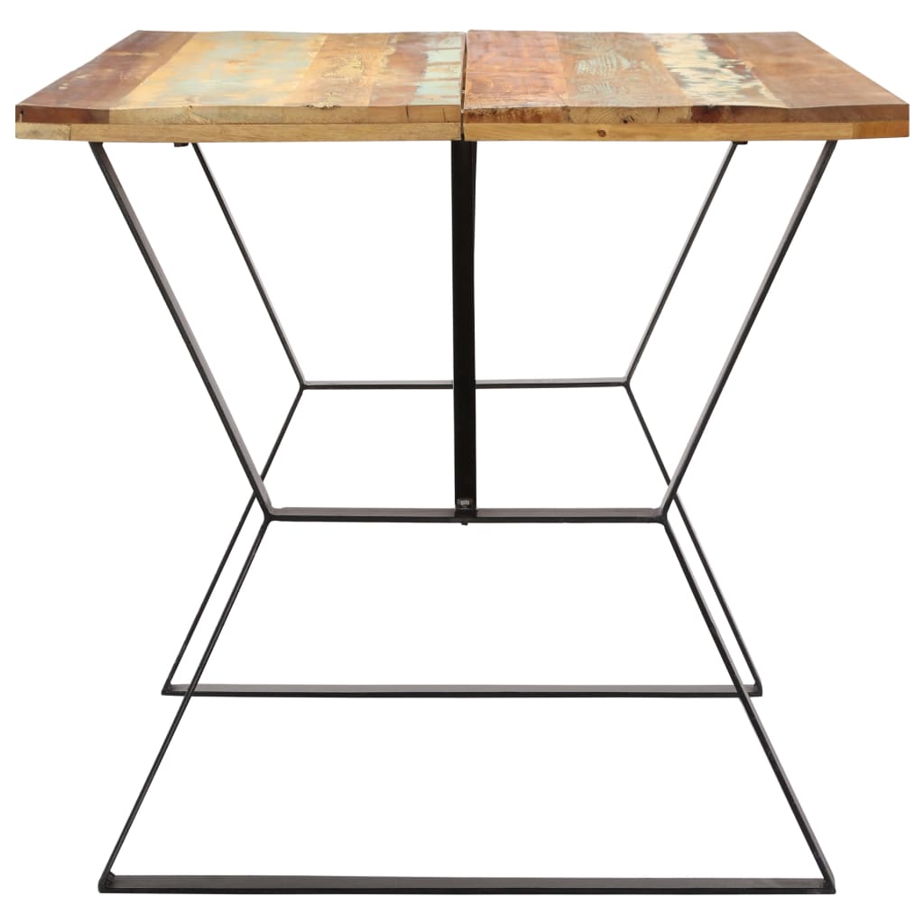 vidaXL Dining Table 55.1"x31.5"x29.9" Solid Reclaimed Wood