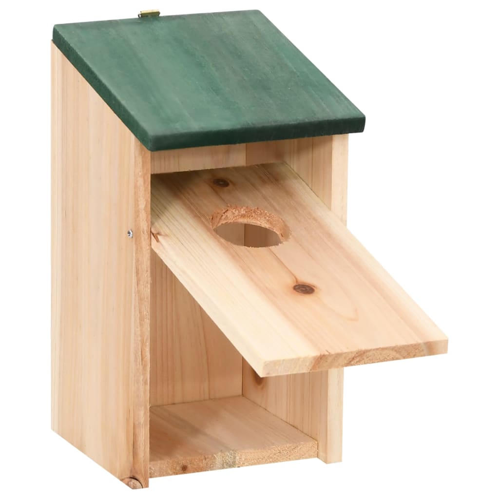 vidaXL Bird Houses 4 pcs Wood 4.7"x4.7"x8.7"