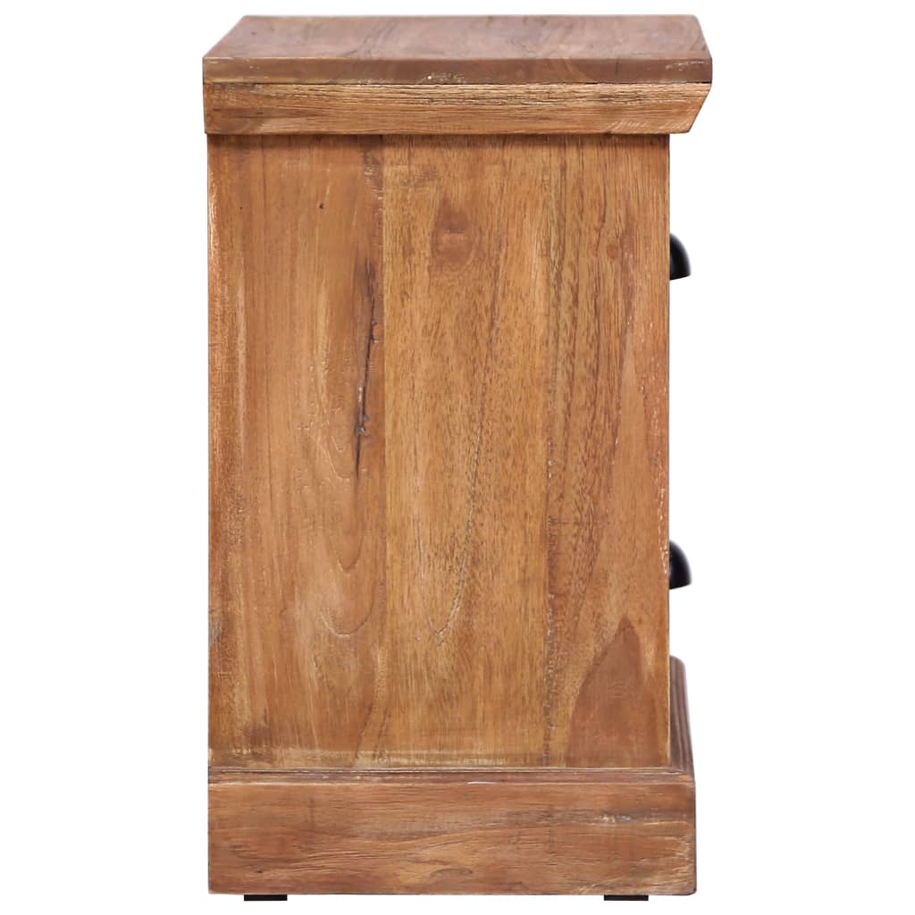 vidaXL Bedside Cabinet 15.7"x11.8"x19.7" Solid Teak