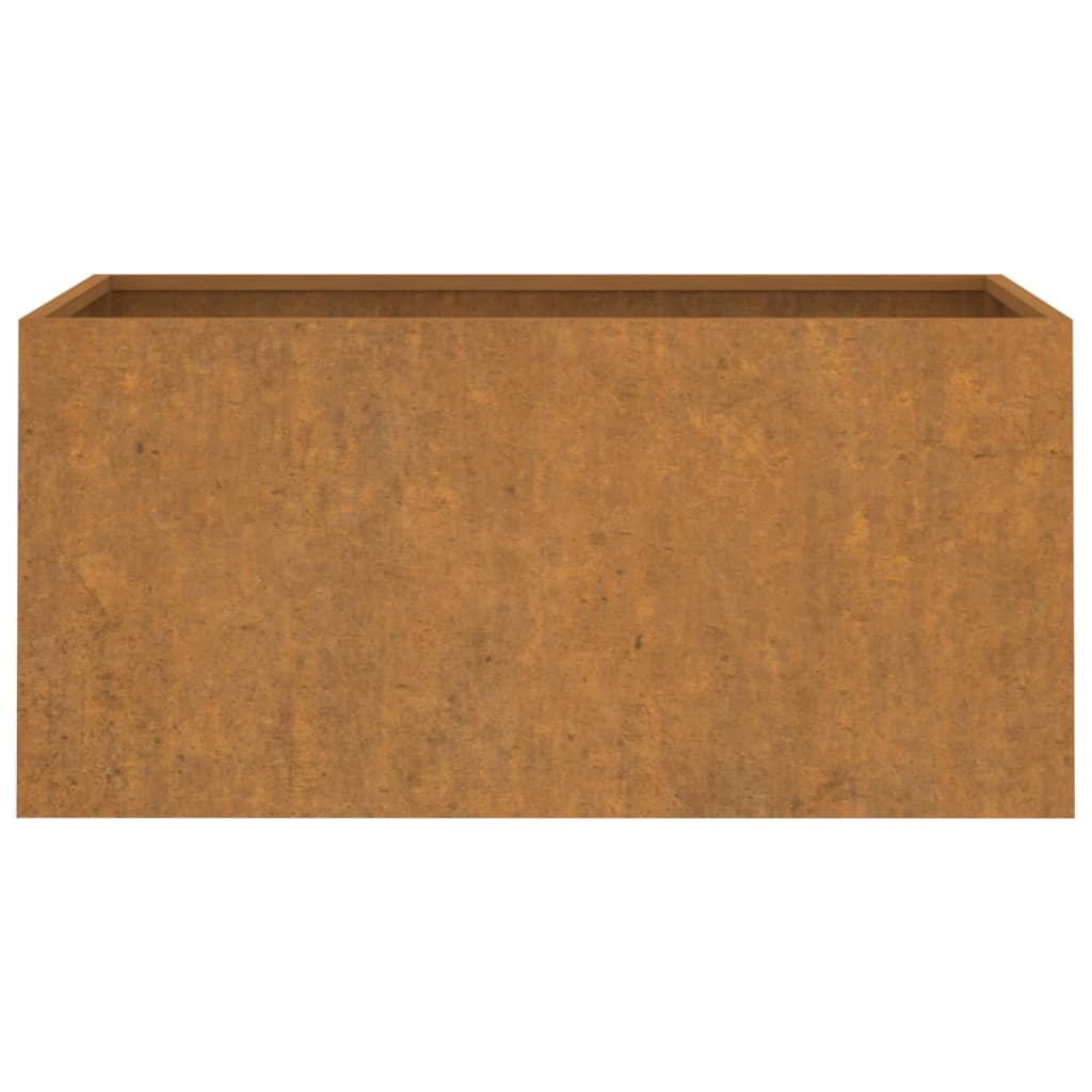 vidaXL Planter 24.4"x11.8"x11.4" Corten Steel