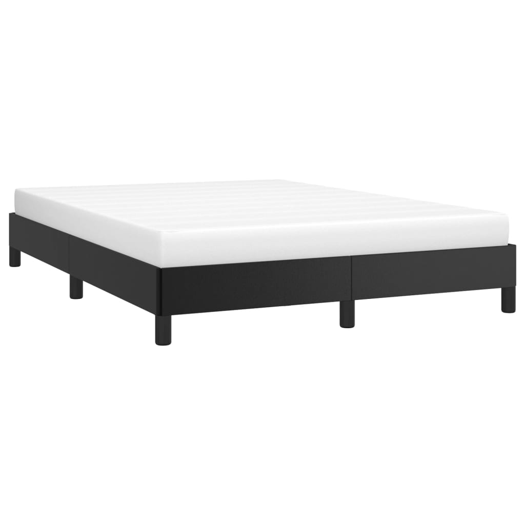 vidaXL Bed Frame Black 53.9"x74.8" Full Faux Leather