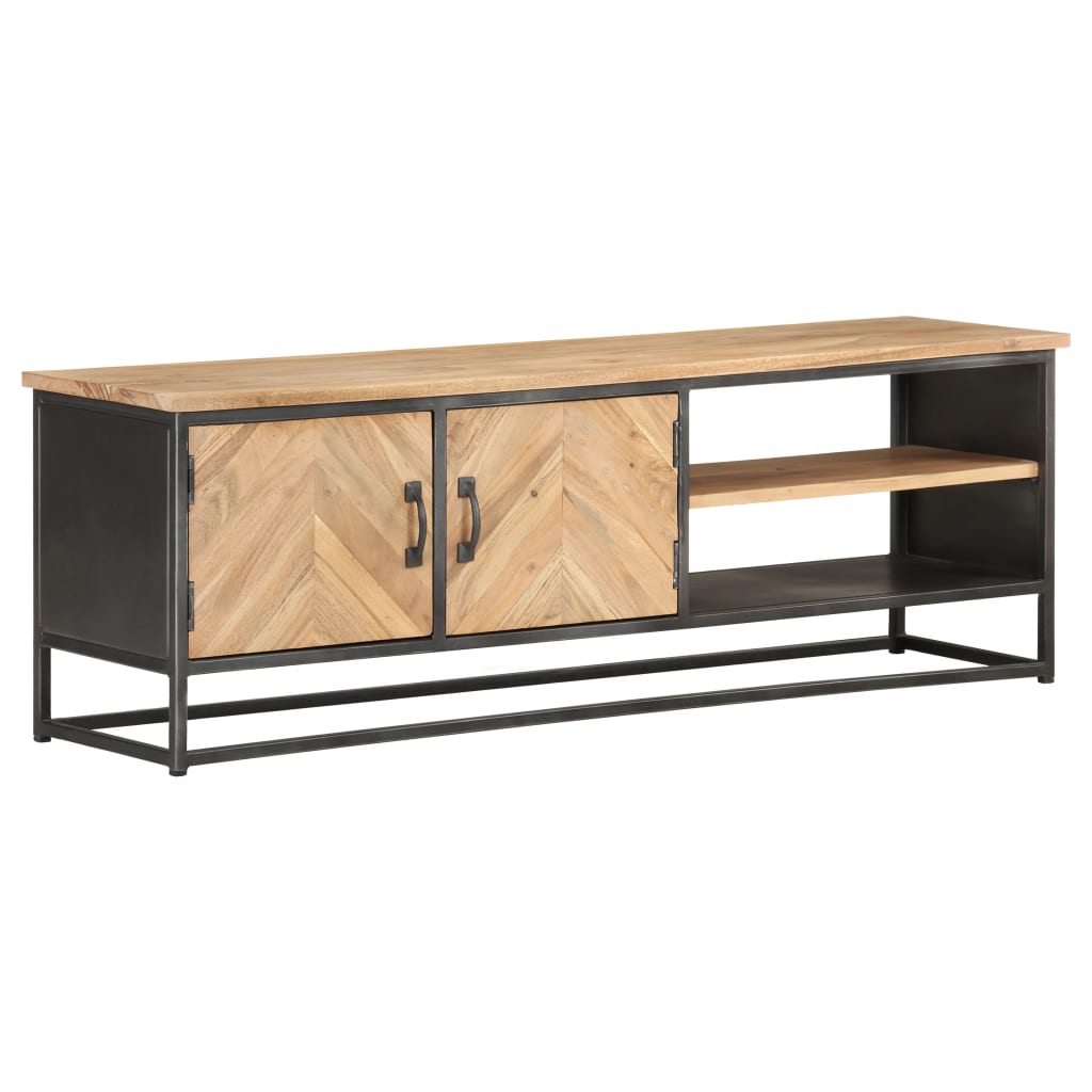 vidaXL TV Stand 47.2"x11.8"x15.7" Solid Wood Acacia