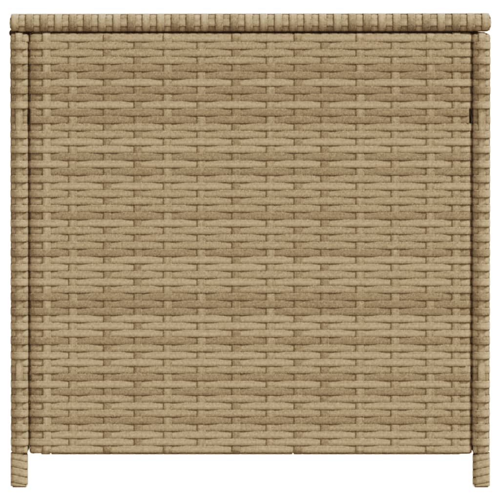 vidaXL Garden Storage Box Mix Beige 123.9 Gal Poly Rattan