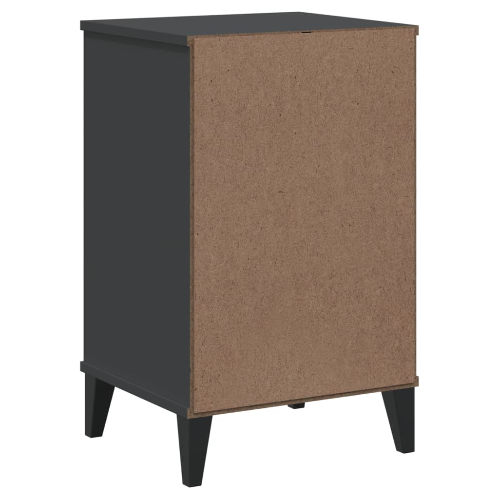 vidaXL Bedside Cabinet VIKEN Anthracite Gray Engineered Wood