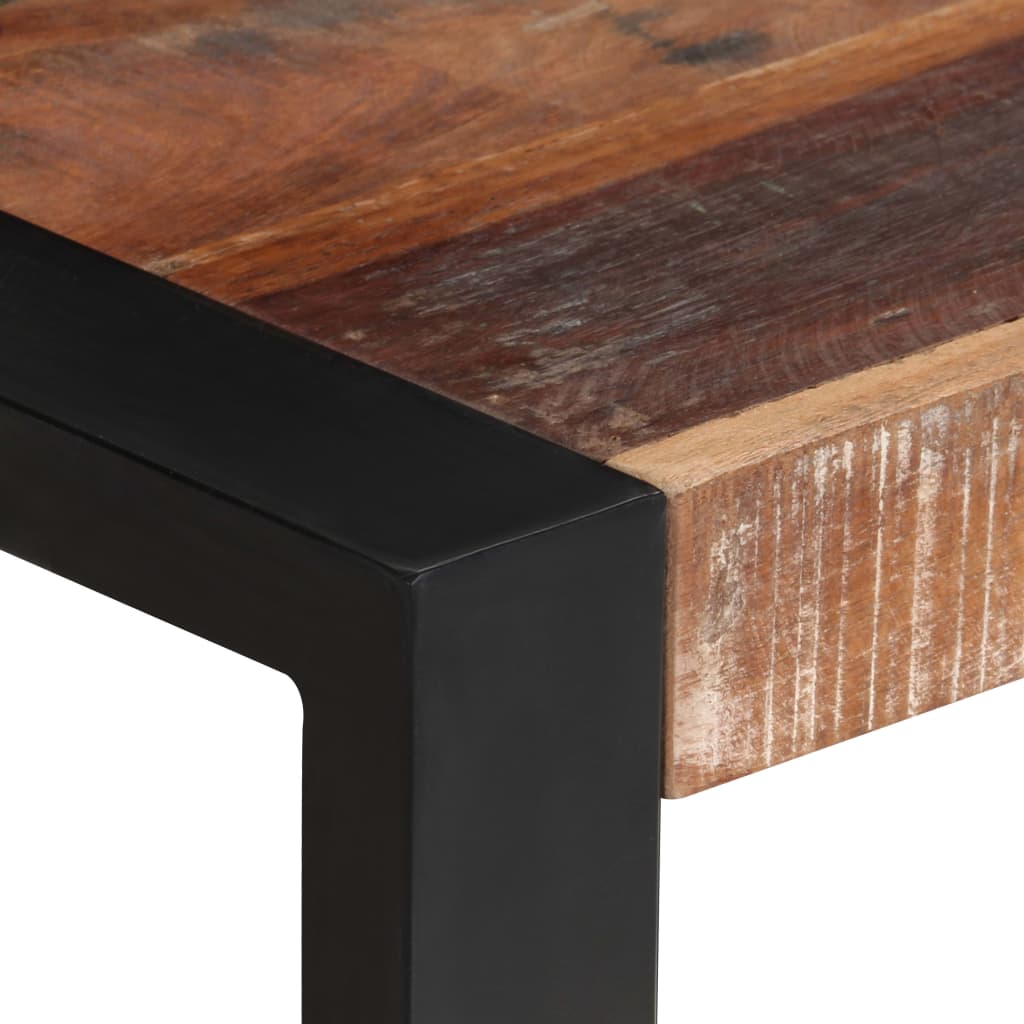 vidaXL Dining Table 23.6"x23.6"x29.5" Solid Reclaimed Wood