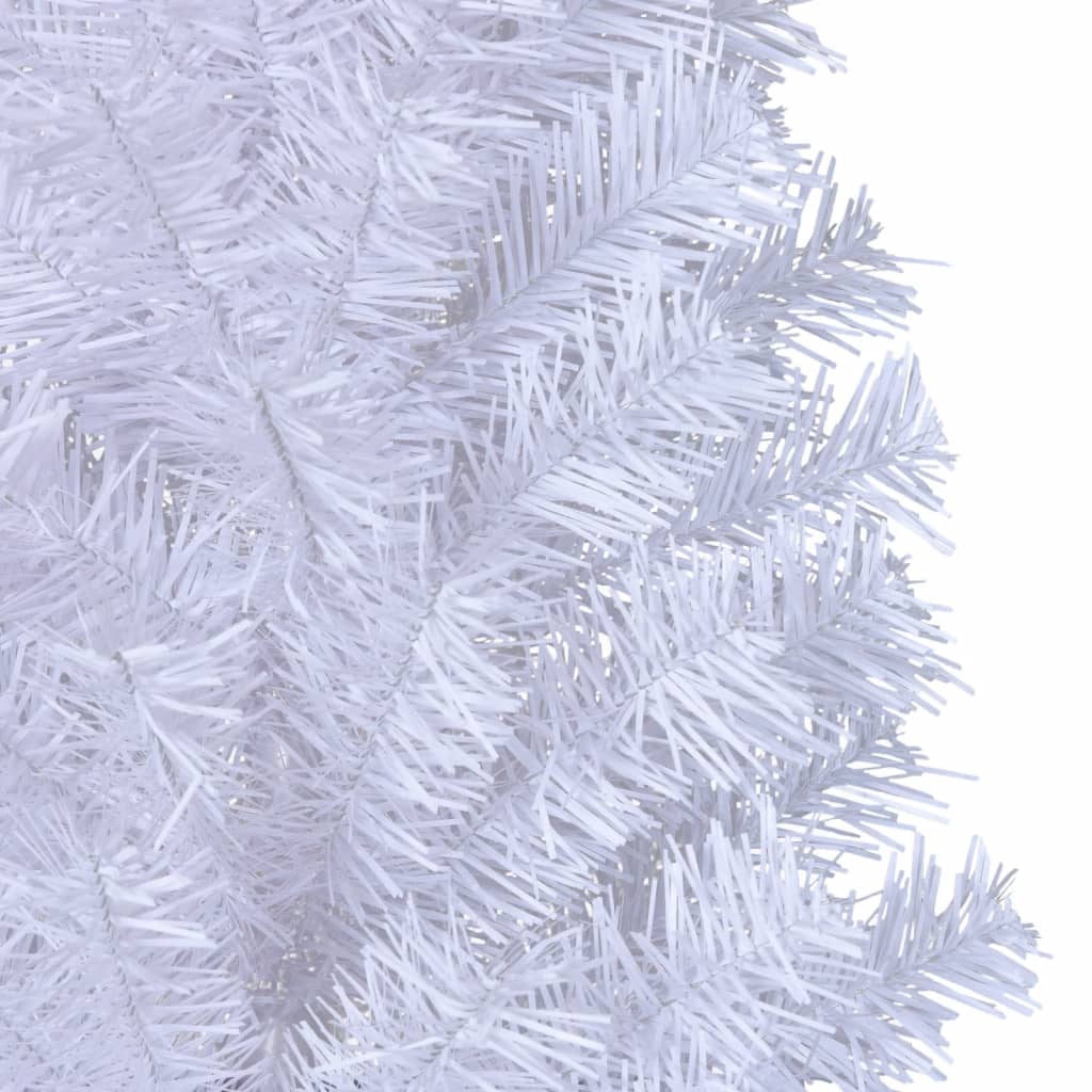 vidaXL Artificial Christmas Tree with Thick Branches White 4 ft PVC