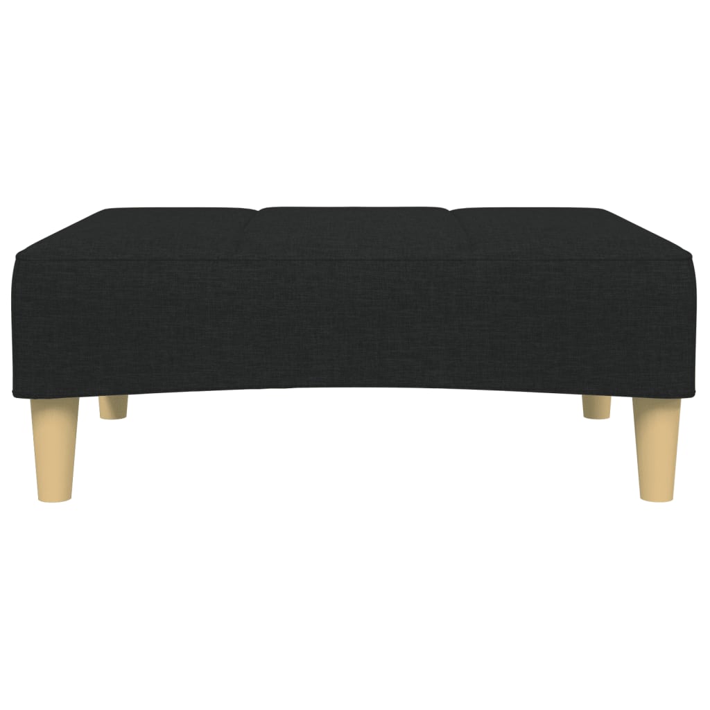 vidaXL Footstool Black 30.3"x21.7"x12.2" Fabric