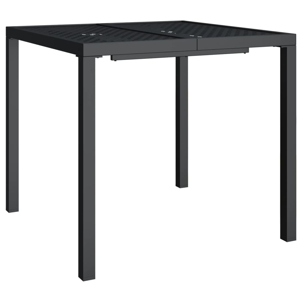 vidaXL Patio Table Anthracite 31.5"x31.5"x28.3" Steel