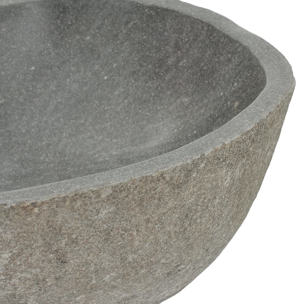 vidaXL Basin River Stone Oval (14.6"-18.1")x(11.4"-14.2")