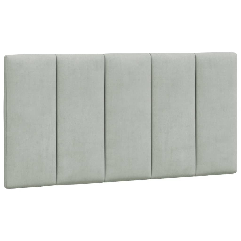 vidaXL Headboard Cushion Light Gray 39.4" Velvet