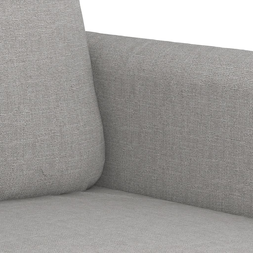 vidaXL 2-Seater Sofa Light Gray 47.2" Fabric