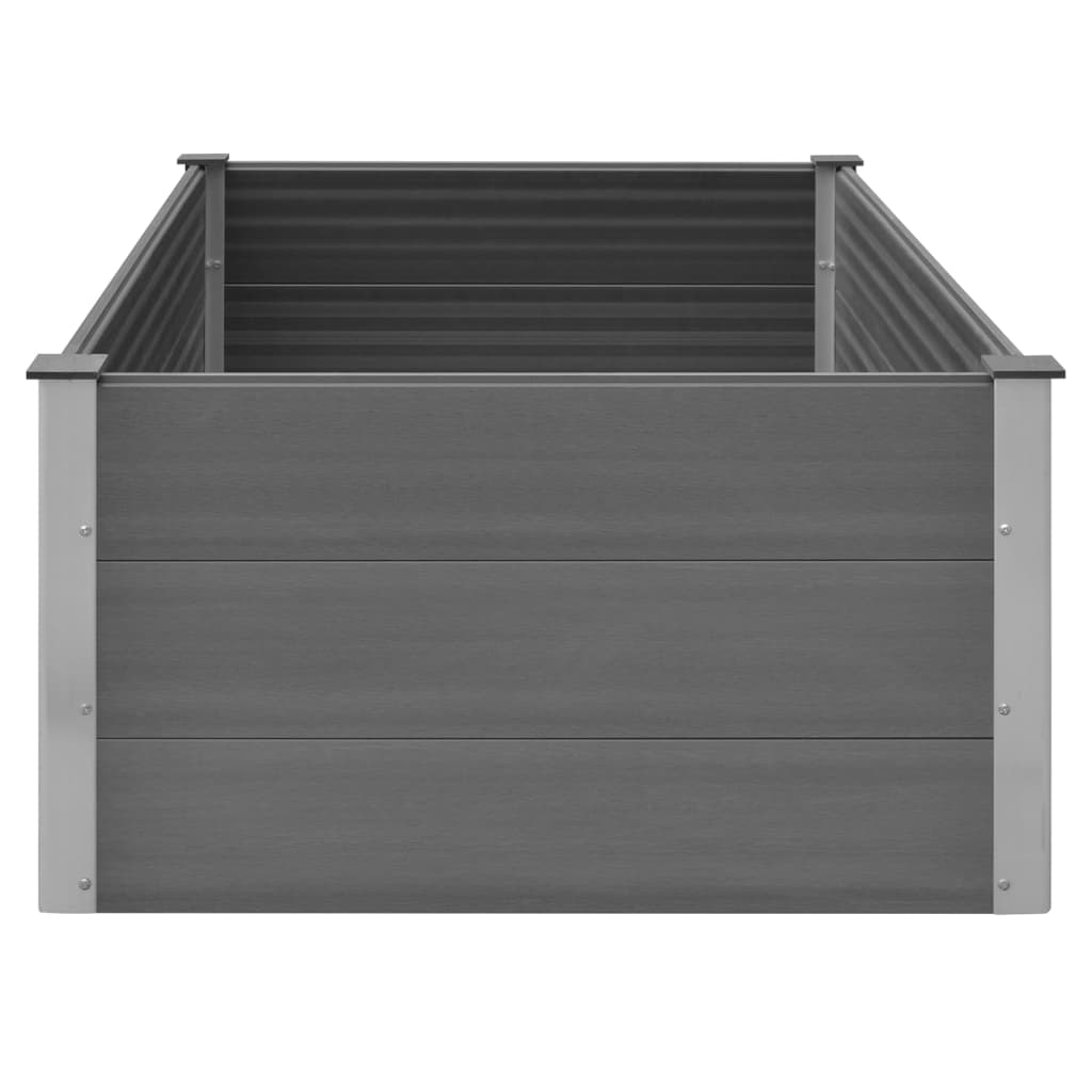 vidaXL Garden Raised Bed WPC 59.1"x39.4"x21.3" Gray