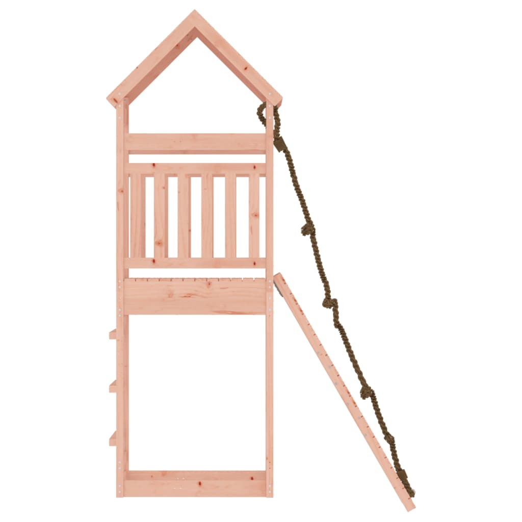 vidaXL Playhouse with Climbing Wall Solid Wood Douglas