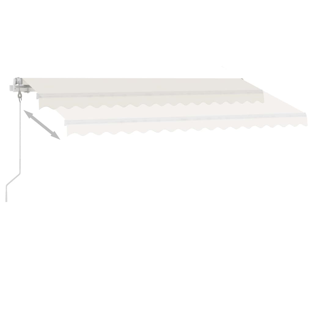 vidaXL Freestanding Automatic Awning 157.5"x118.1" Cream