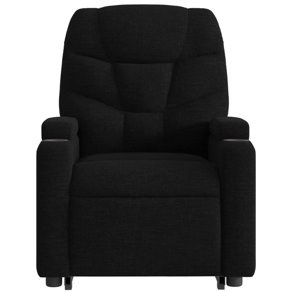 vidaXL Electric Stand up Massage Recliner Chair Black Fabric