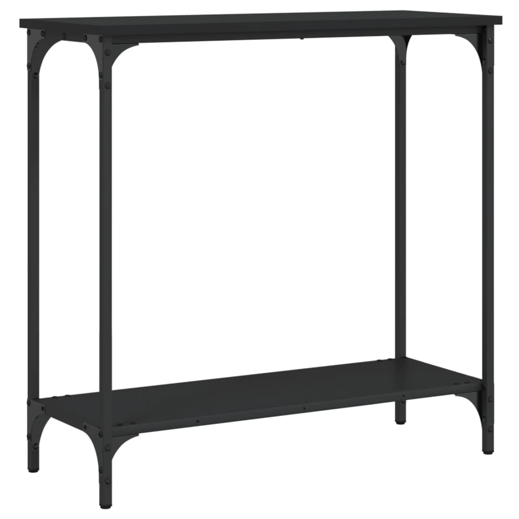 vidaXL Console Table Black 29.5"x12"x29.5" Engineered Wood