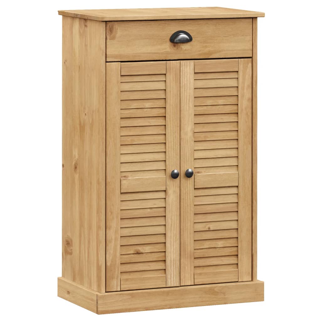 vidaXL Shoe Cabinet VIGO 23.6"x13.8"x37.8" Solid Wood Pine