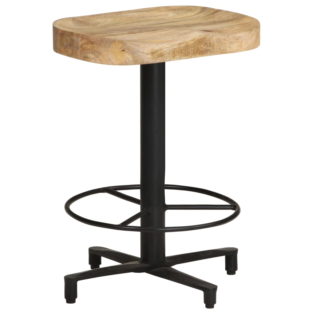 vidaXL Bar Stools 2 pcs 20.5" Solid Mango Wood