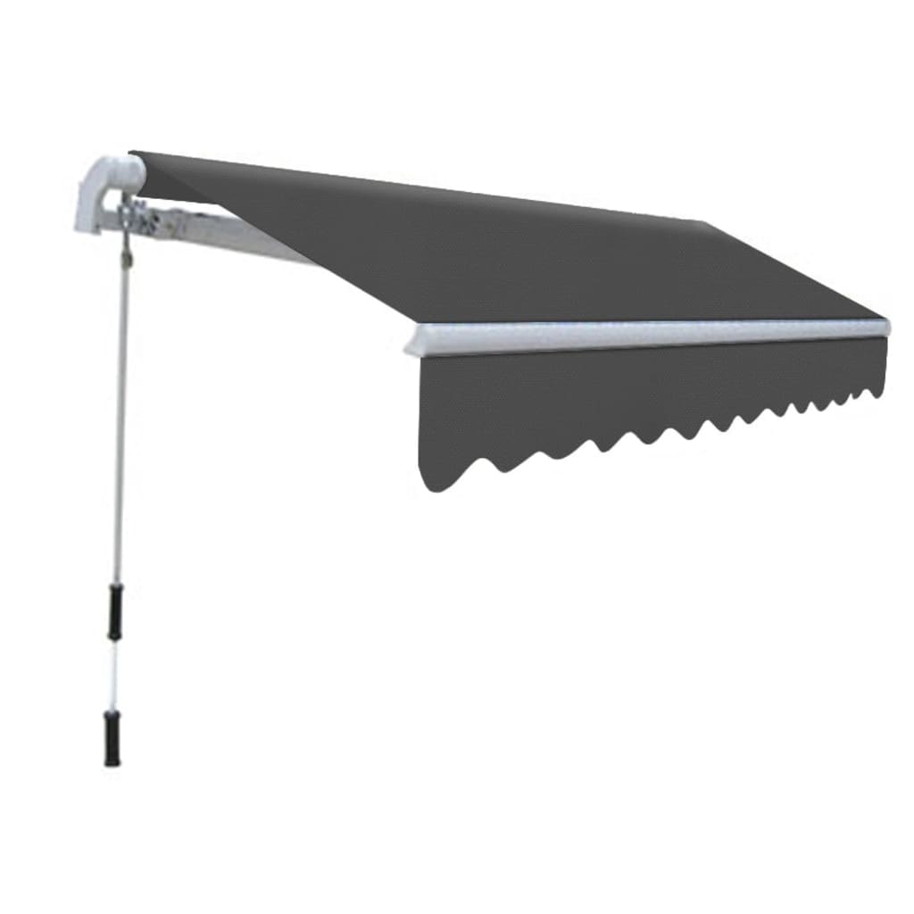 vidaXL Folding Awning Manual Operated 118.1" Anthracite