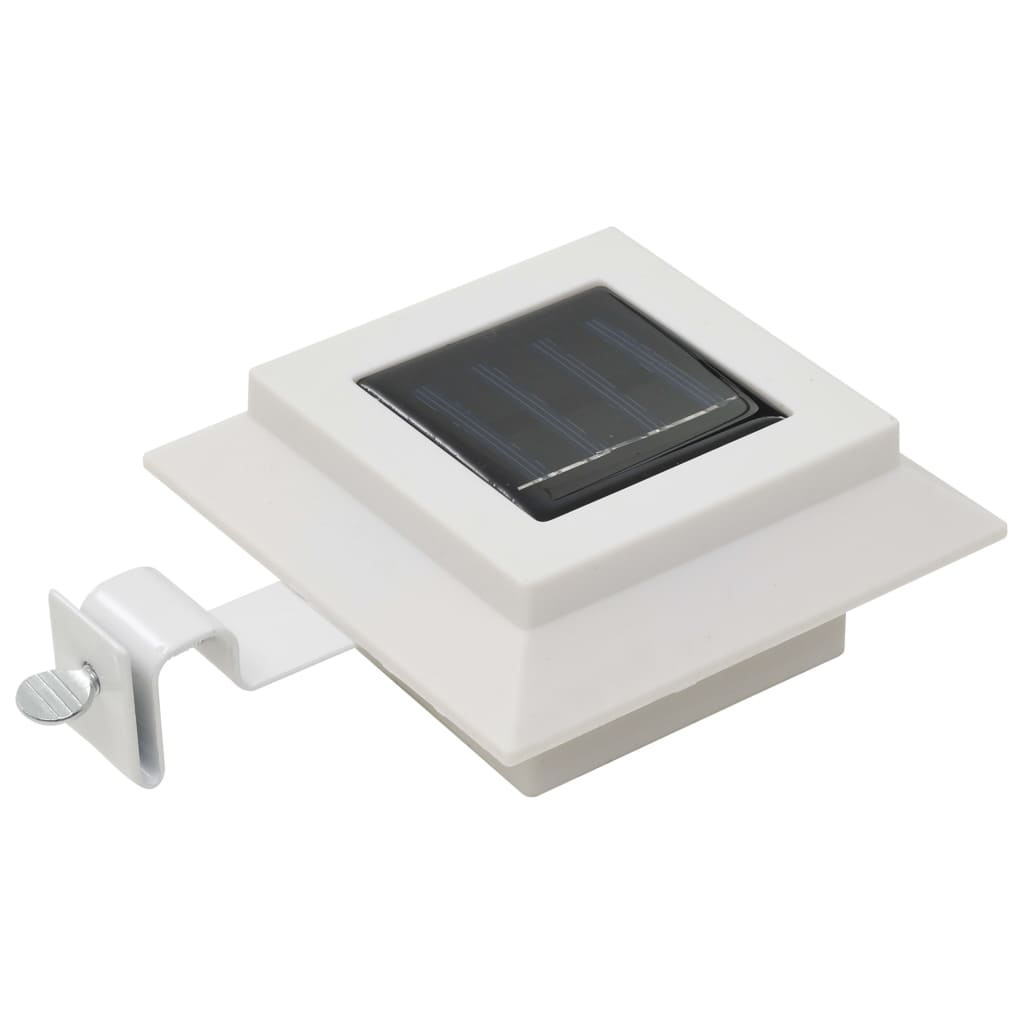 vidaXL Outdoor Solar Lamps 6 pcs LED Square 4.7" White