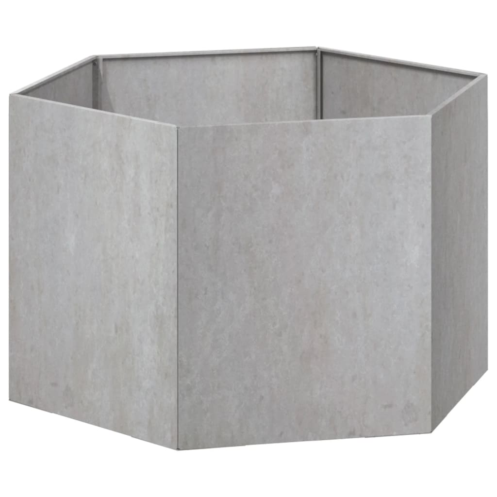 vidaXL Planter Rusty 23.6"x23.6"x17.7" Corten Steel