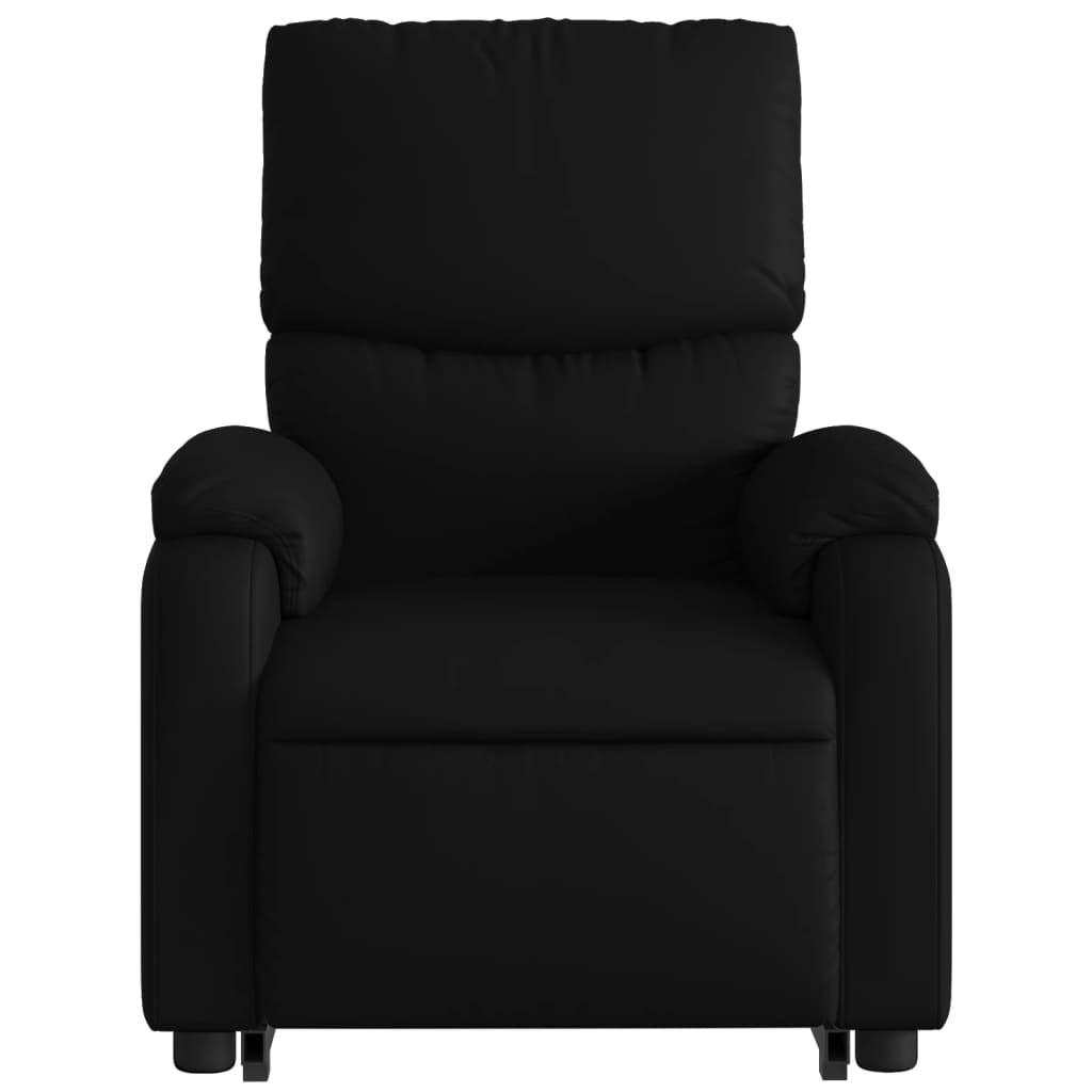 vidaXL Electric Stand up Massage Recliner Chair Black Faux Leather