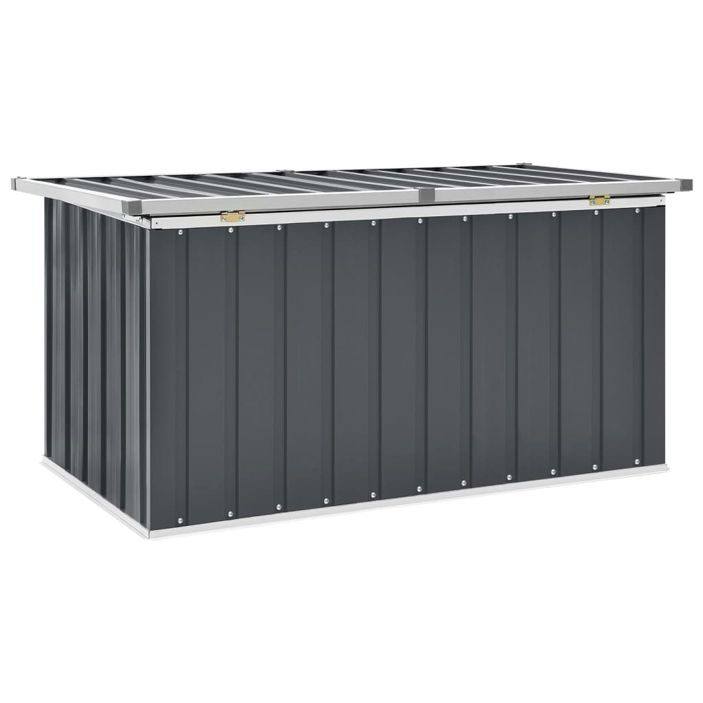 vidaXL Patio Storage Box Gray 50.8"x26.4"x25.6"