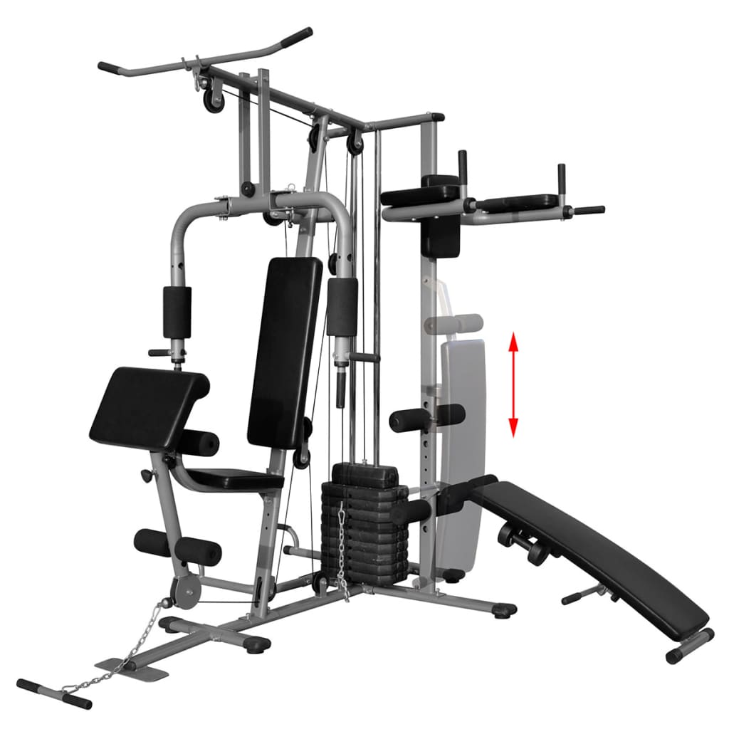 vidaXL Multi-functional Home Gym 143.3lb