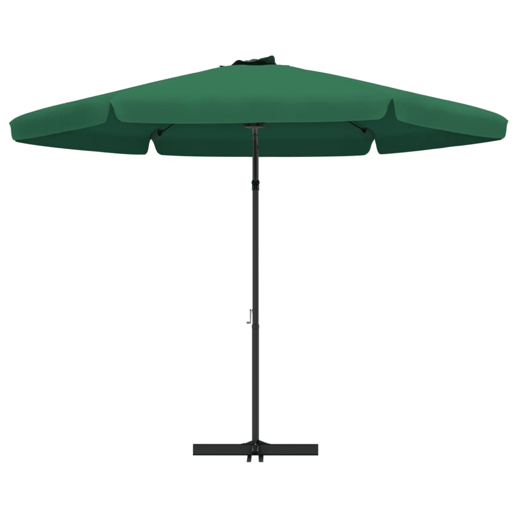 vidaXL Outdoor Parasol with Steel Pole 118.1" Green